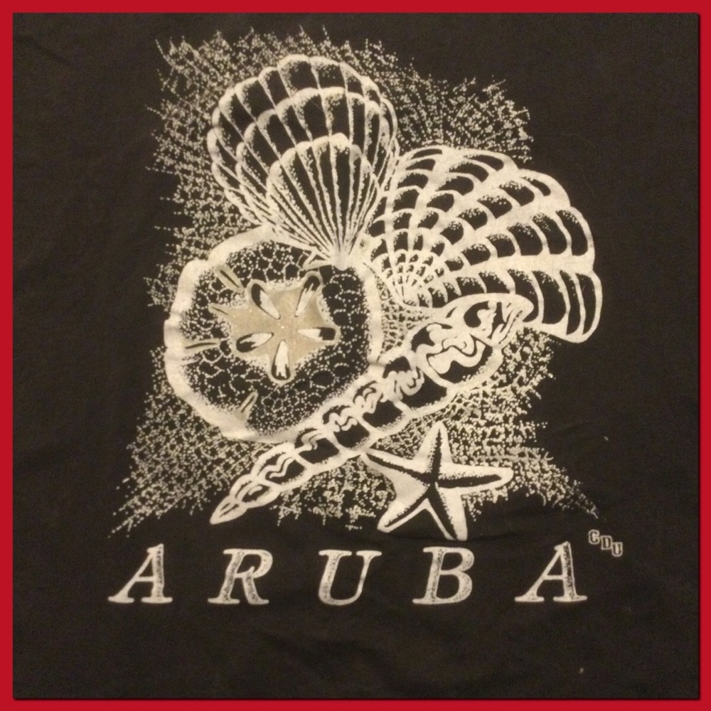 Vtg Aruba tshirt, sz L